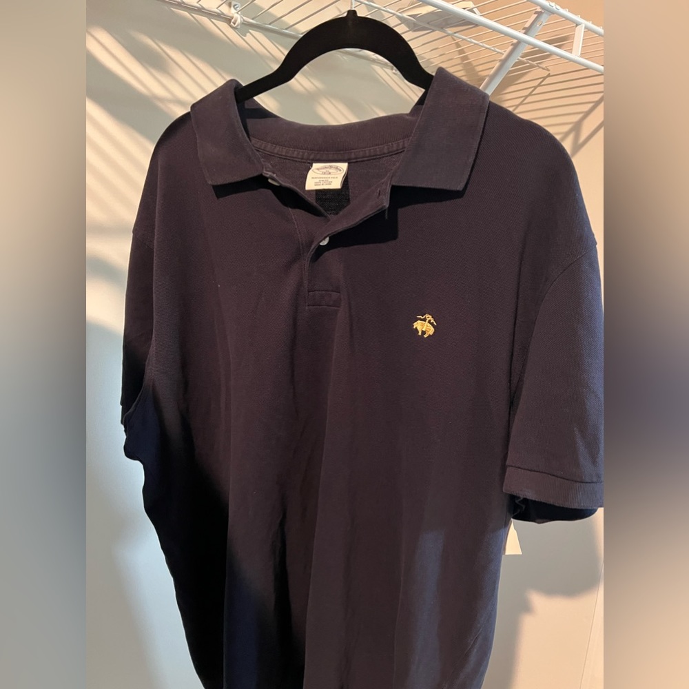 Brooks Brothers Polo - Navy Blue & Gold